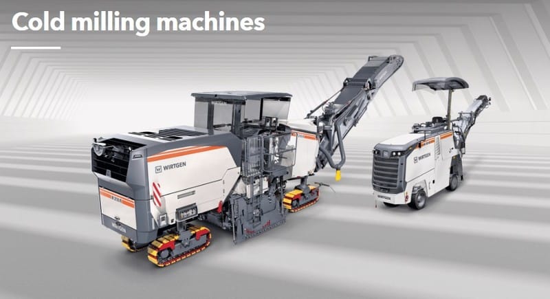 Wirtgen America cold milling machines
