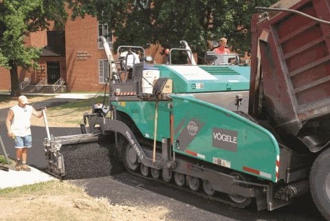 Vögele asphalt paver